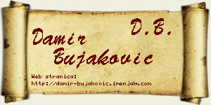 Damir Bujaković vizit kartica